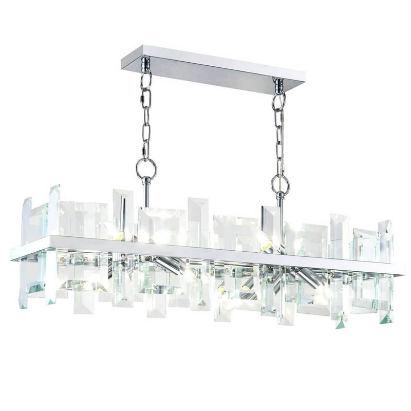 Люстра Harlow Crystal Square Chandelier chrome 8 Хром Люстра Harlow Crystal Square Chandelier chrome 8 Хром в Волгограде | Loft Concept