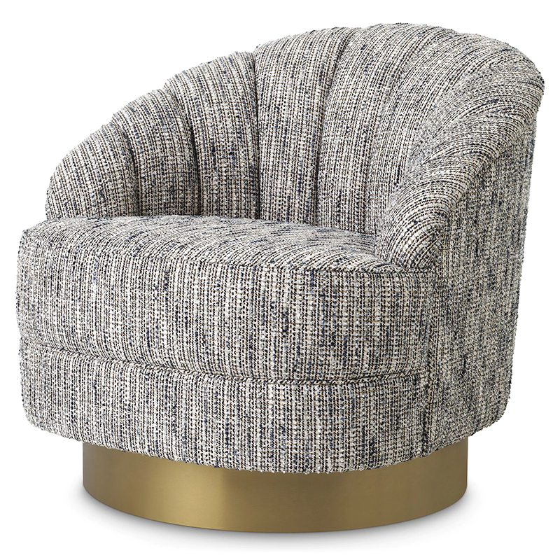 Кресло Eichholtz Swivel Chair Hadley Латунь Серый Кресло Eichholtz Swivel Chair Hadley Латунь Серый в Волгограде | Loft Concept