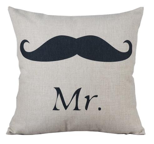 Подушка Mr. mustache Черно-белый Подушка Mr. mustache Черно-белый в Волгограде | Loft Concept
