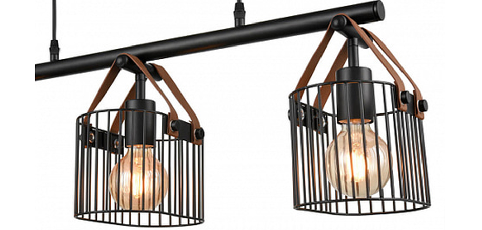 Люстра Cage Wire Color Linear black Люстра Cage Wire Color Linear black - Loft-Concept в Волгограде