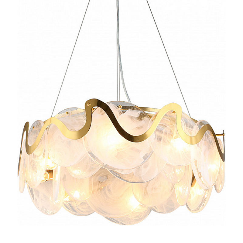 Круглая люстра Daren Lighting Белый Золотой Круглая люстра Daren Lighting Белый Золотой в Волгограде | Loft Concept