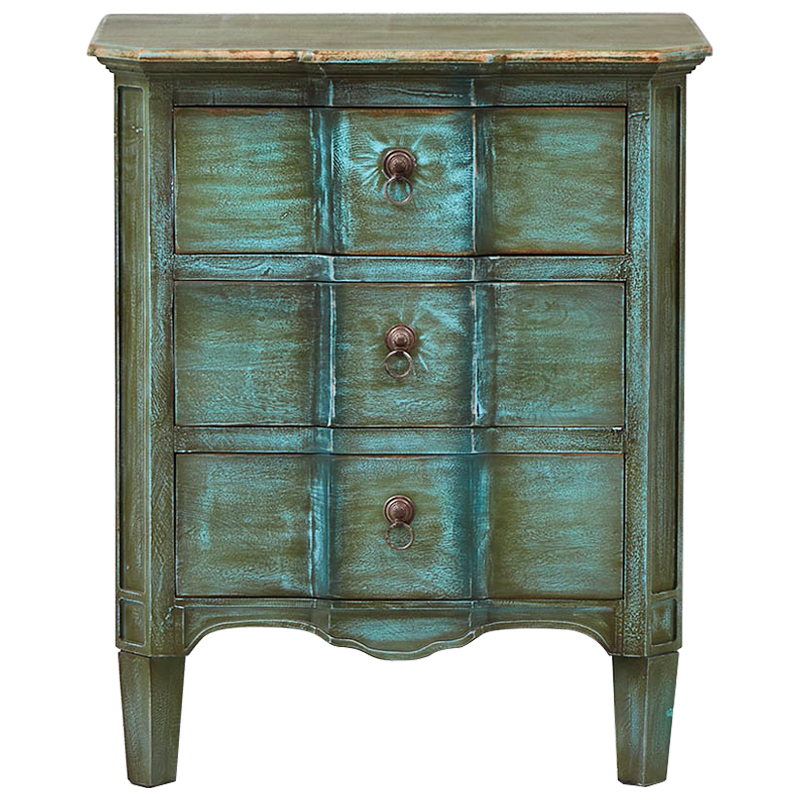 Комод прованс Lachlan Provence Chest of Drawers Зеленый Бирюзовый Комод прованс Lachlan Provence Chest of Drawers Зеленый Бирюзовый в Волгограде | Loft Concept
