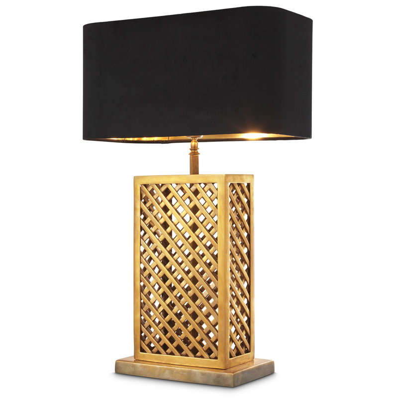 Настольная лампа Eichholtz Table Lamp Idyllwild Винтажная латунь Черный Настольная лампа Eichholtz Table Lamp Idyllwild Винтажная латунь Черный в Волгограде | Loft Concept
