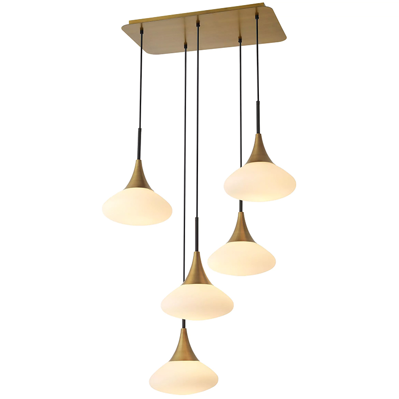 Люстра Eichholtz Chandelier Duco L Белый Латунь Люстра Eichholtz Chandelier Duco L Белый Латунь в Волгограде | Loft Concept