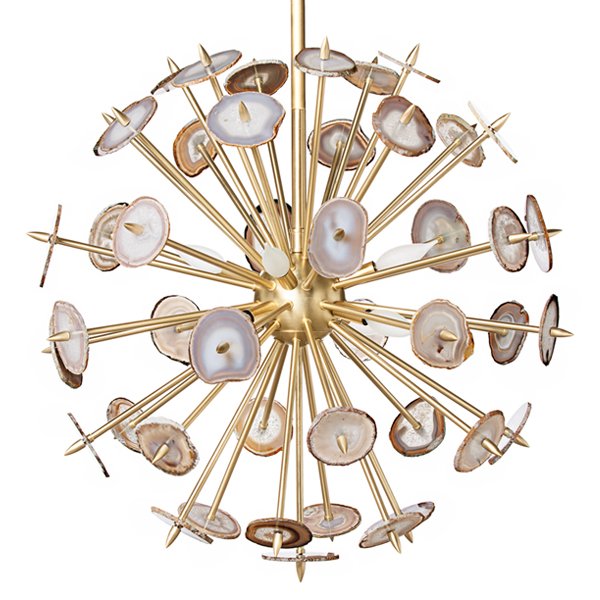 Люстра Agate Burst Chandelier Brass Янтарь (Amber) Латунь Люстра Agate Burst Chandelier Brass Янтарь (Amber) Латунь в Волгограде | Loft Concept
