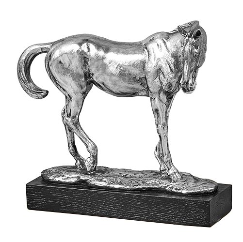 Статуэтка Silver Horse Серебряный Черный Статуэтка Silver Horse Серебряный Черный в Волгограде | Loft Concept