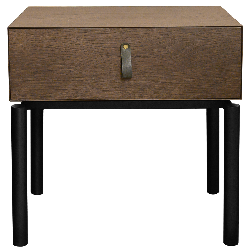 Тумба Rogier Nightstand Коричневый Черный Тумба Rogier Nightstand Коричневый Черный в Волгограде | Loft Concept