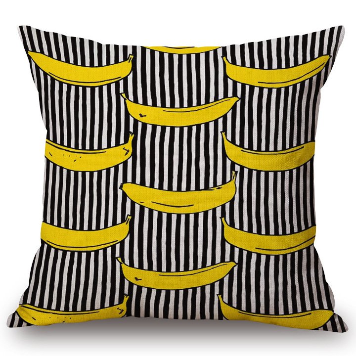 Декоративная подушка Black & White Stripes Декоративная подушка Black & White Stripes в Волгограде | Loft Concept