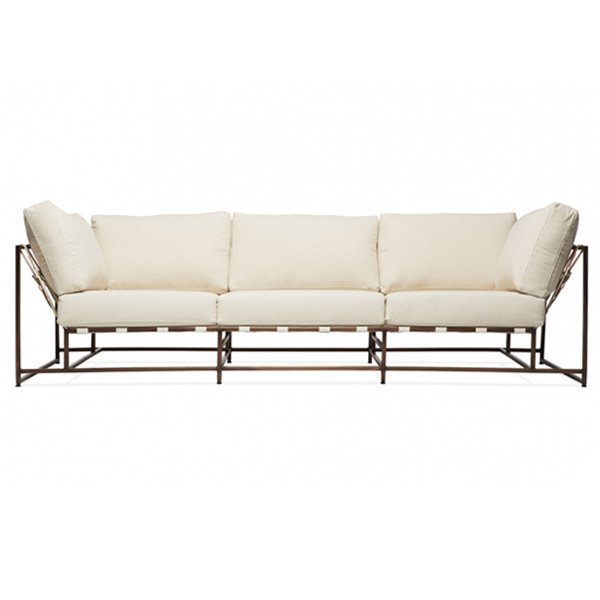 Диван Canvas & Copper Sofa Молочный Диван Canvas & Copper Sofa Молочный в Волгограде | Loft Concept