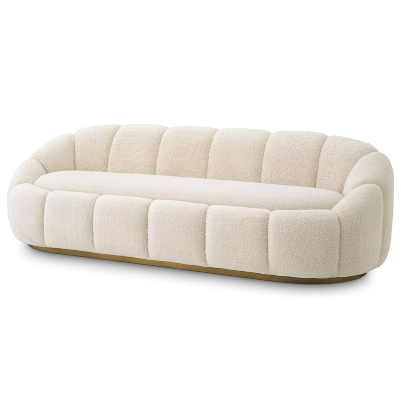 Диван Eichholtz Sofa Inger Brisbane Cream Кремовый Латунь Диван Eichholtz Sofa Inger Brisbane Cream Кремовый Латунь в Волгограде | Loft Concept