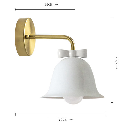 Бра Колокольчик Bell with Bow White Wall Lamp Белый Бра Колокольчик Bell with Bow White Wall Lamp Белый в Волгограде