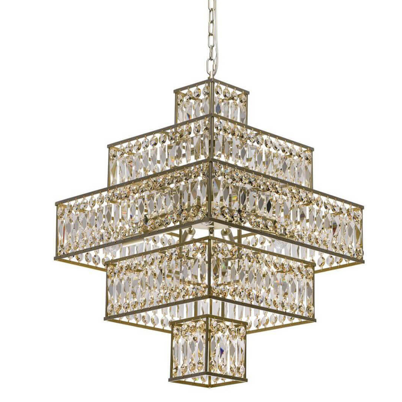 Люстра Crystal Inserts Lamp amber 16 Золотой Янтарь (Amber) Люстра Crystal Inserts Lamp amber 16 Золотой Янтарь (Amber) в Волгограде | Loft Concept