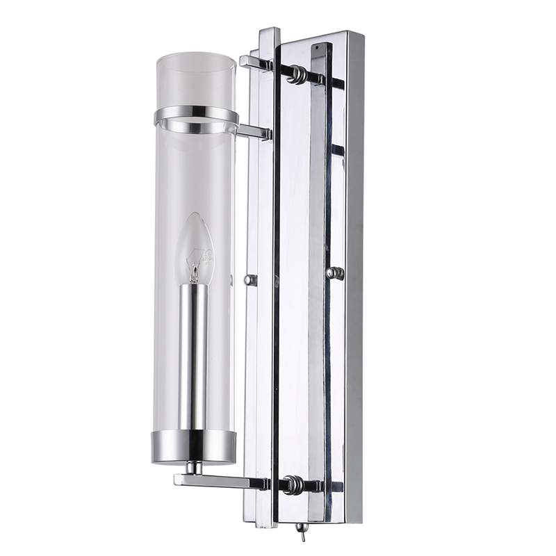 Бра Trondheim Chrome Wall Lamp Хром Прозрачный Бра Trondheim Chrome Wall Lamp Хром Прозрачный в Волгограде | Loft Concept