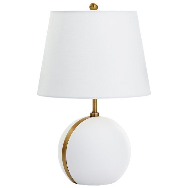 Настольная лампа Cyan Design Snow Moon Table Lamp Белый Настольная лампа Cyan Design Snow Moon Table Lamp Белый в Волгограде | Loft Concept