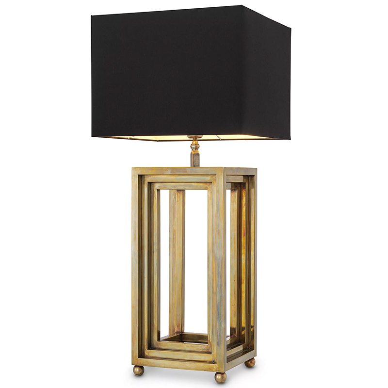 Настольная лампа Eichholtz Table Lamp Menaggio Винтажная латунь Черный Настольная лампа Eichholtz Table Lamp Menaggio Винтажная латунь Черный в Волгограде | Loft Concept