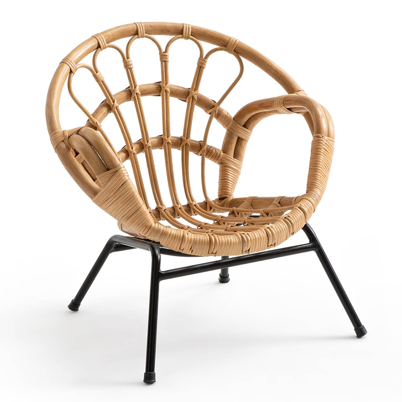 Кресло детское Wicker Baby Chair Бежевый Черный Кресло детское Wicker Baby Chair Бежевый Черный в Волгограде | Loft Concept