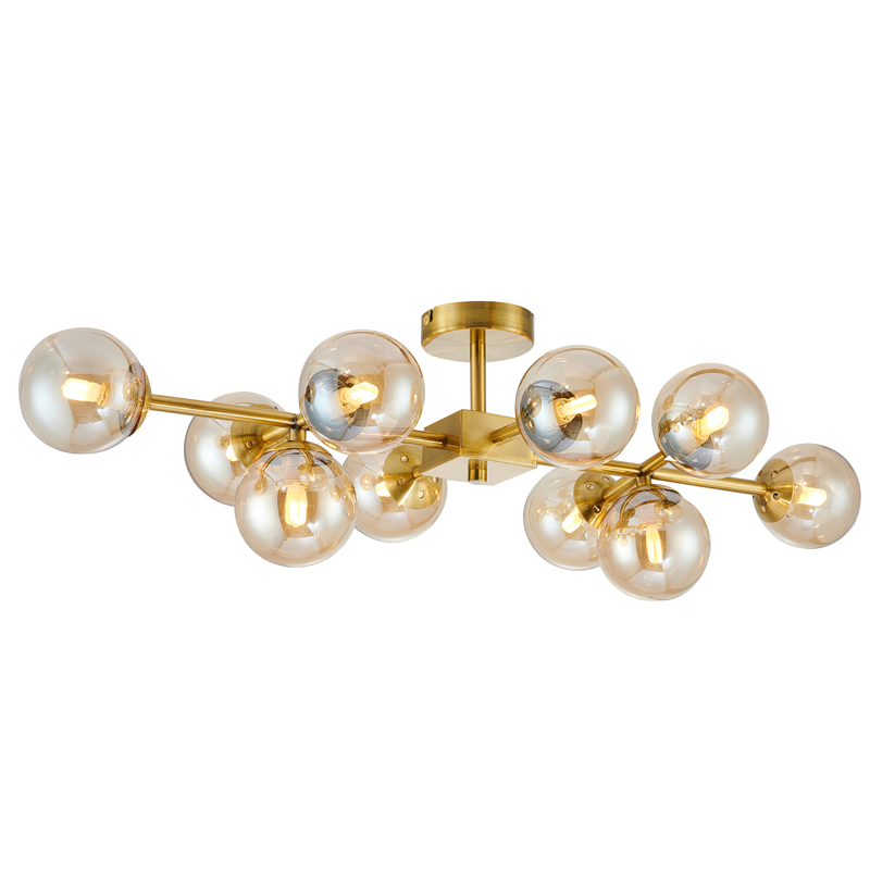 Люстра Berries Chandelier amber 10 Янтарь (Amber) Латунь Люстра Berries Chandelier amber 10 Янтарь (Amber) Латунь в Волгограде | Loft Concept