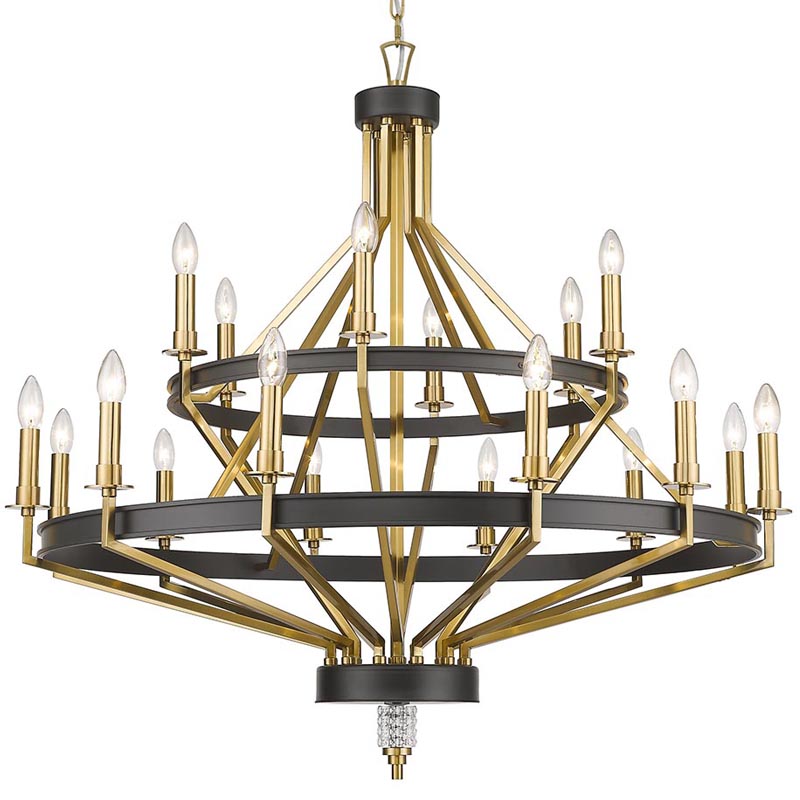 Люстра Fainela Chandelier 105 Латунь Черный Люстра Fainela Chandelier 105 Латунь Черный в Волгограде | Loft Concept