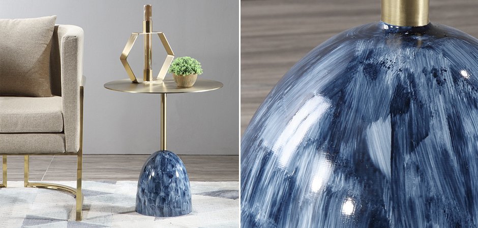 Приставной стол Blue Stains Table Приставной стол Blue Stains Table - Loft-Concept в Волгограде