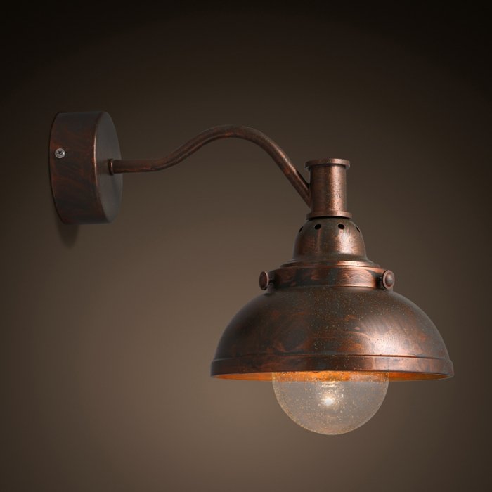 Настеный светильник Old Copper Bra Медь Настеный светильник Old Copper Bra Медь в Волгограде | Loft Concept