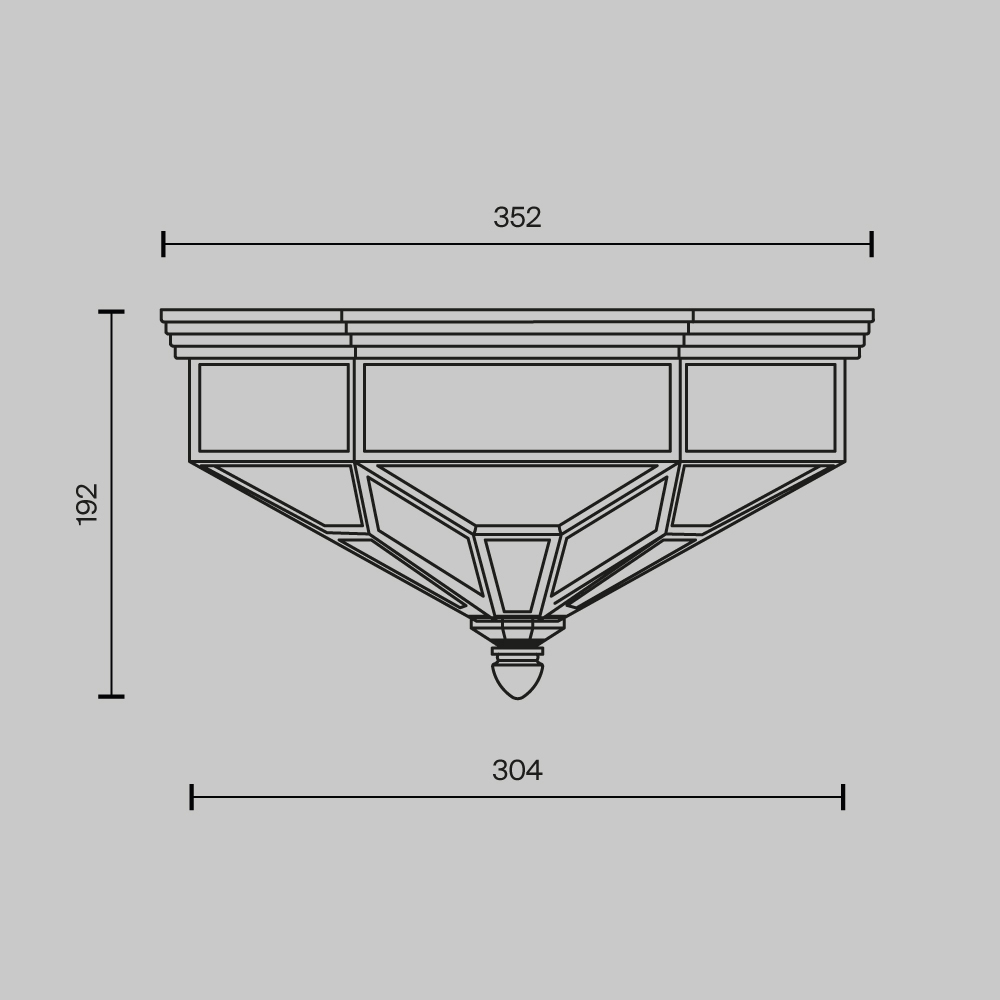 Потолочный светильник Zeil E27X3 в Волгограде