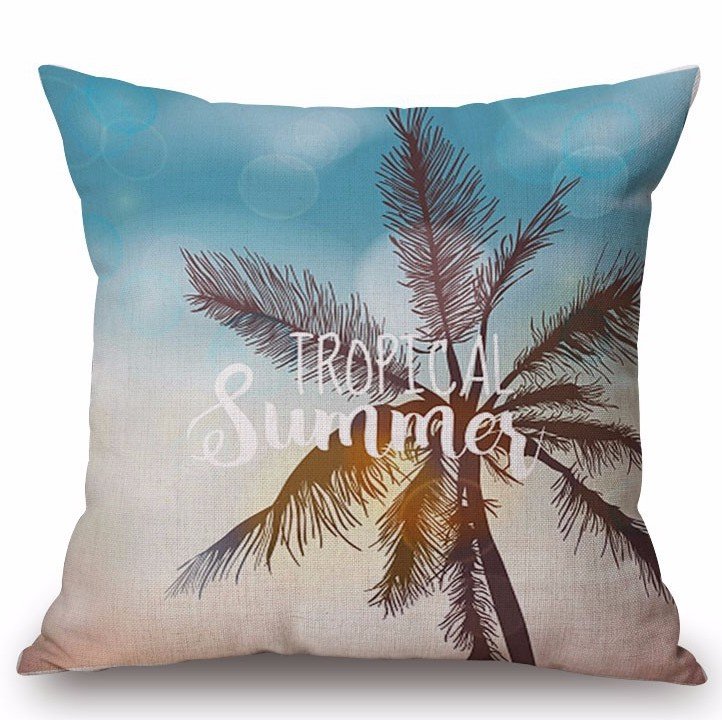 Декоративная подушка Palm Tree at Sunset Декоративная подушка Palm Tree at Sunset в Волгограде | Loft Concept
