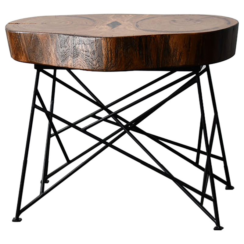 Кофейный стол Owly Industrial Metal Rust Coffee Table Коричневый Черный Кофейный стол Owly Industrial Metal Rust Coffee Table Коричневый Черный в Волгограде | Loft Concept
