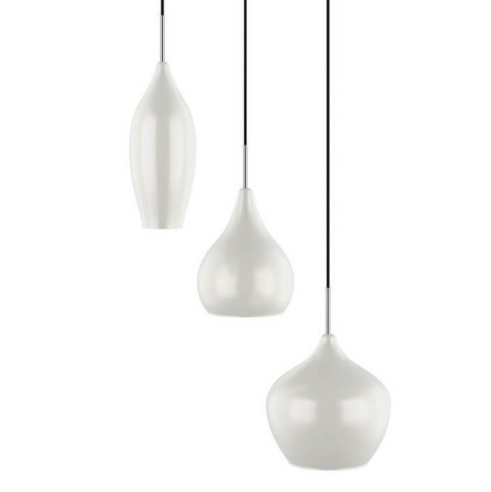 Люстра Candiano Milk Triple Белый Хром Люстра Candiano Milk Triple Белый Хром в Волгограде | Loft Concept