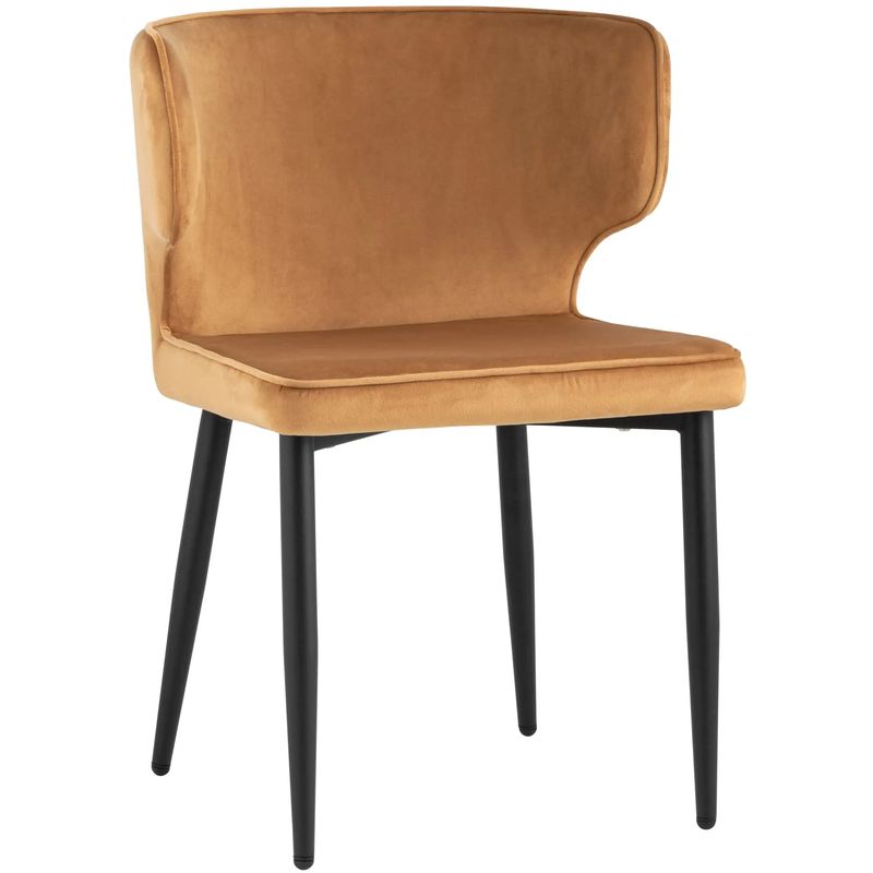 Стул Mateo Chair Терракотовый Велюр Терракотовый Черный Стул Mateo Chair Терракотовый Велюр Терракотовый Черный в Волгограде | Loft Concept