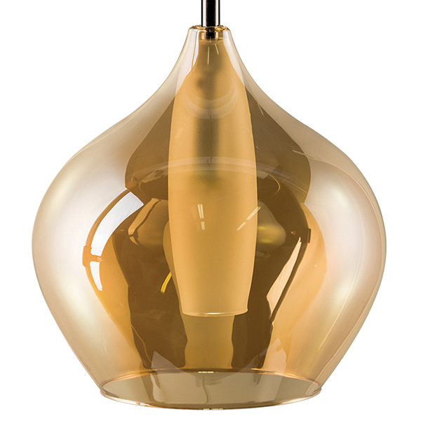 Подвесной светильник Candiano Amber One II Янтарь (Amber) Хром Подвесной светильник Candiano Amber One II Янтарь (Amber) Хром в Волгограде | Loft Concept