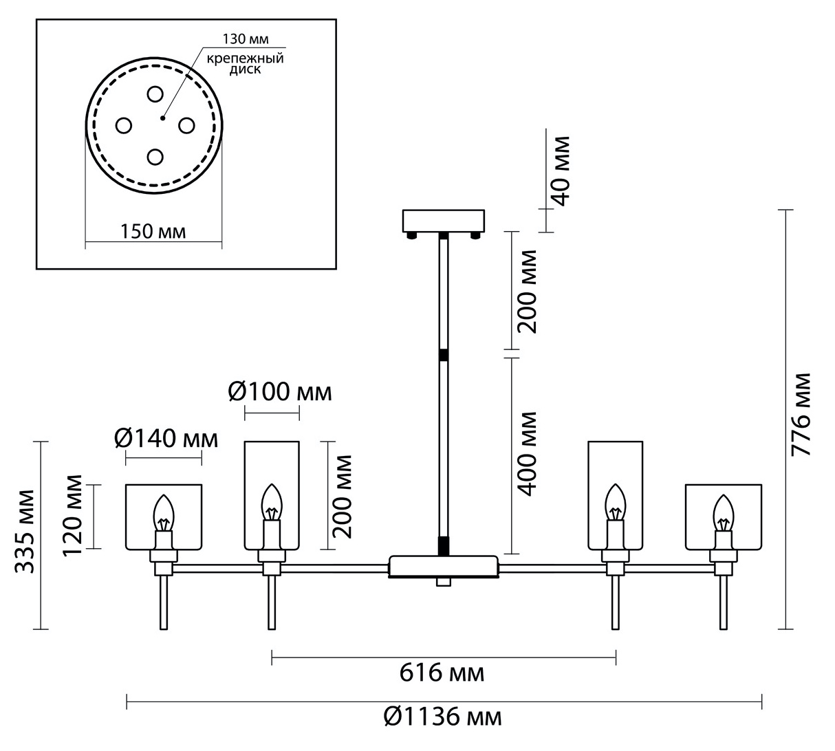 Люстра AXO Light Spillray Chromium Lamps 20 Люстра AXO Light Spillray Chromium Lamps 20 в Волгограде