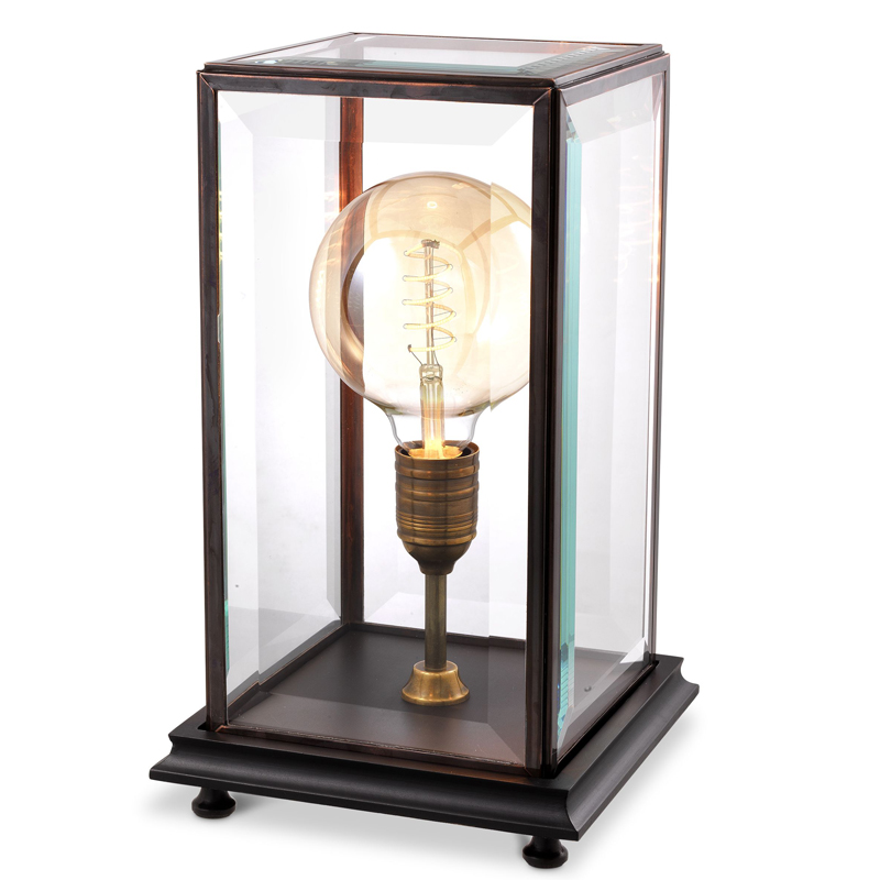Настольная лампа Eichholtz Table Lamp Easton Черный Бронза Прозрачный Настольная лампа Eichholtz Table Lamp Easton Черный Бронза Прозрачный в Волгограде | Loft Concept