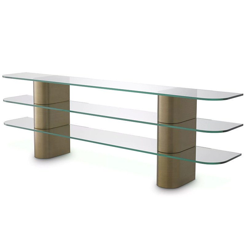 Консоль Eichholtz Console Table Lunden Прозрачное Стекло Латунь Консоль Eichholtz Console Table Lunden Прозрачное Стекло Латунь в Волгограде | Loft Concept