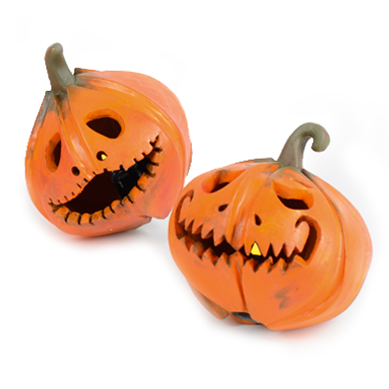 Аксессуар для Хэллоуина Two Pumpkins set 2 Зеленый Оранжевый в Волгограде | Loft Concept 