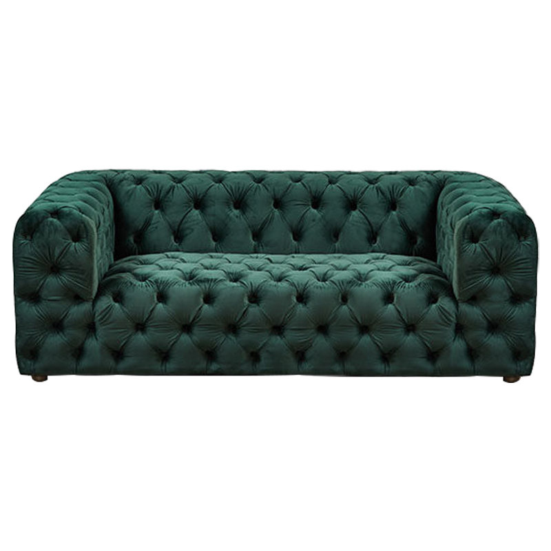 Диван Green Soho Tufted Sofa Зеленый Зеленый Диван Green Soho Tufted Sofa Зеленый Зеленый в Волгограде | Loft Concept