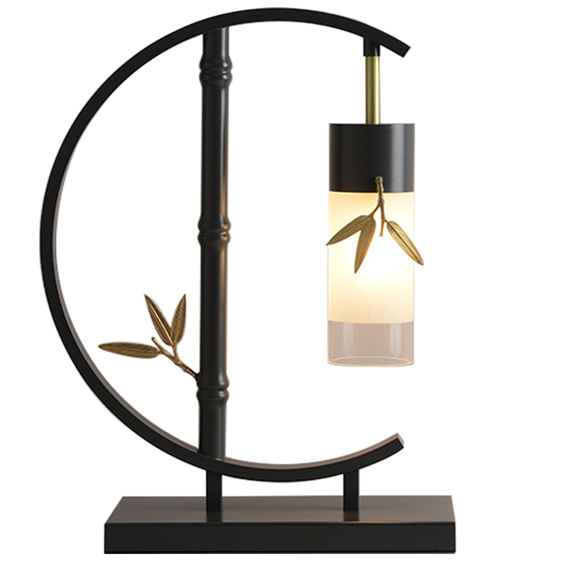 Настольная лампа Bamboo Chinese Style Modern Table Lamp Черный Золотой Прозрачный Белое матовое стекло Настольная лампа Bamboo Chinese Style Modern Table Lamp Черный Золотой Прозрачный Белое матовое стекло в Волгограде | Loft Concept