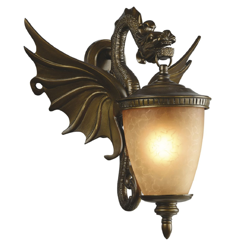 Золотисто-коричневый уличный светильник с фигурой дракона ANIMAL LANTERN Коричневый Прозрачный Желтый Золотисто-коричневый уличный светильник с фигурой дракона ANIMAL LANTERN Коричневый Прозрачный Желтый в Волгограде | Loft Concept