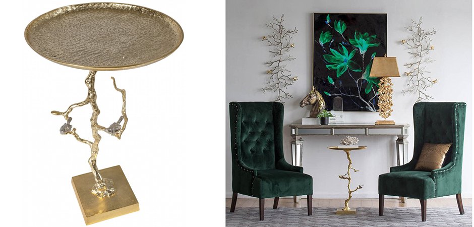 Приставной столик Tree Branch & Bird Gold Приставной столик Tree Branch & Bird Gold - Loft-Concept в Волгограде