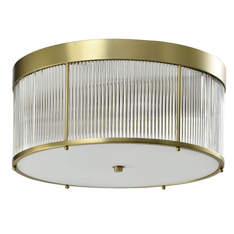 Потолочный светильник Caleb Brass Ceiling Lamp Латунь Прозрачный (Transparent) Потолочный светильник Caleb Brass Ceiling Lamp Латунь Прозрачный (Transparent) в Волгограде | Loft Concept