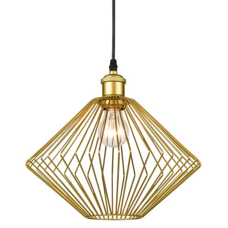 Подвесной светильник Loft Wire Cage gold Золотой Черный Подвесной светильник Loft Wire Cage gold Золотой Черный в Волгограде | Loft Concept