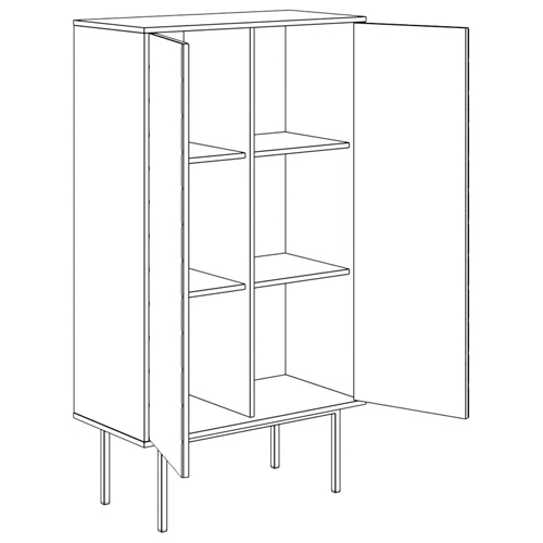 Шкаф с 2-мя зеркальными дверцами Serena Mirror Cabinet в Волгограде