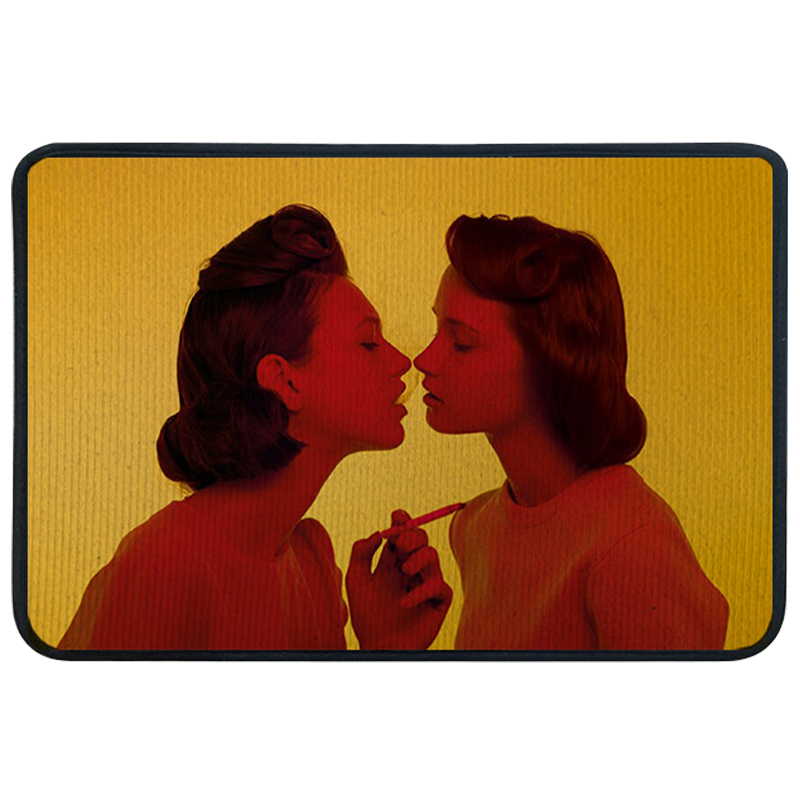 Ковер для прихожей и ванной Seletti Smoking Girl Желтый Красный Ковер для прихожей и ванной Seletti Smoking Girl Желтый Красный в Волгограде | Loft Concept