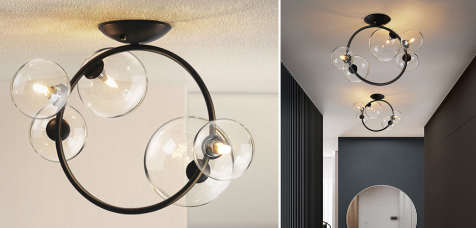 Потолочный светильник IONA Octo Ceiling 5 плафонов Потолочный светильник IONA Octo Ceiling 5 плафонов - Loft-Concept в Волгограде