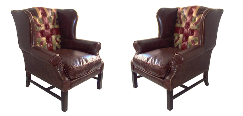 Кресло Leather Аrmchair Union Jack Кресло Leather Аrmchair Union Jack - Loft-Concept в Волгограде