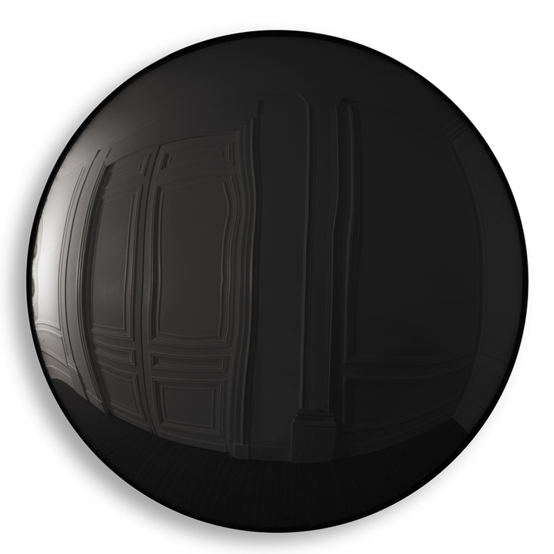 Настенный декор Eichholtz Mirror Pacifica Black Глянцевый черный Черный Настенный декор Eichholtz Mirror Pacifica Black Глянцевый черный Черный в Волгограде | Loft Concept