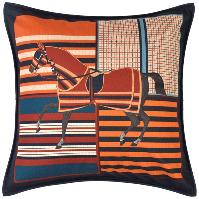 Декоративная подушка Hermes Horse 42 Мульти Декоративная подушка Hermes Horse 42 Мульти в Волгограде | Loft Concept