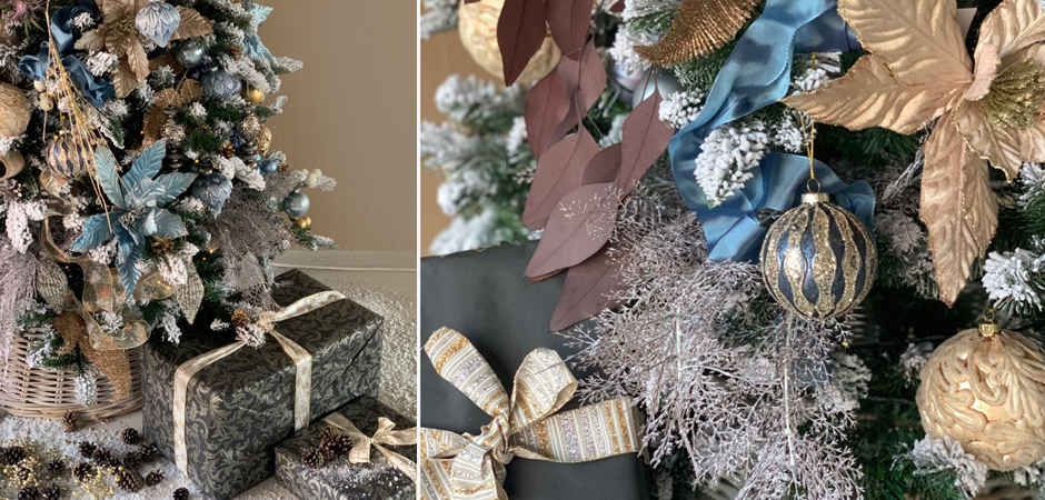 Дизайнерская Ель Голубой и Бежевый Декор Blue and Beige Decor Дизайнерская Ель Голубой и Бежевый Декор Blue and Beige Decor - Loft-Concept в Волгограде
