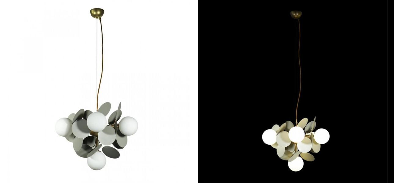 Люстра MATISSE Chandelier circle Gray 6 ламп - фото №1