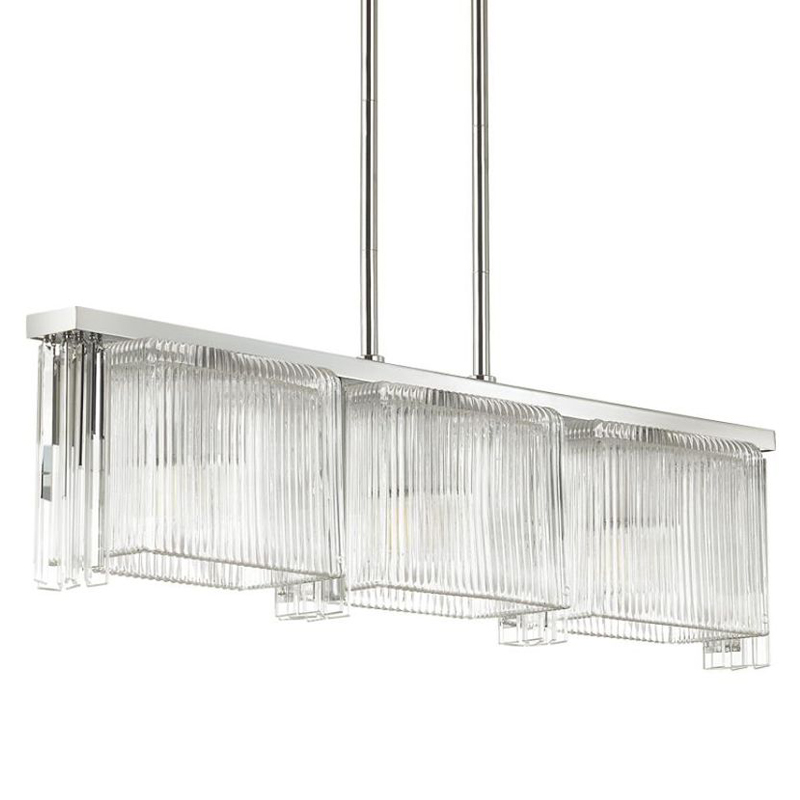 Люстра Madelen Chrome Linear Chandelier Хром Прозрачный (Transparent) Люстра Madelen Chrome Linear Chandelier Хром Прозрачный (Transparent) в Волгограде | Loft Concept