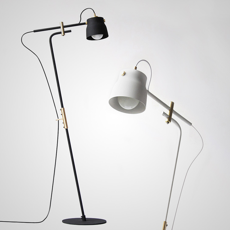 Торшер RAM PLASENCIA FLOR Lamp Белый Черный Торшер RAM PLASENCIA FLOR Lamp Белый Черный в Волгограде | Loft Concept
